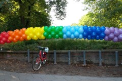 Regelmäßige Ballongirlande CSD