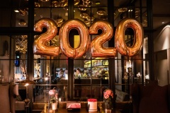 Silvesterdekoration 2020 im Hotel The George