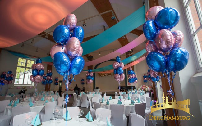 Ballonsträuße auf Bat Mitzwa Dekoration