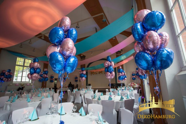 Ballonsträuße auf Bat Mitzwa Dekoration